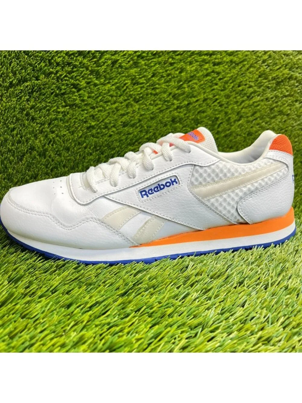 Reebok Classic Harman Run Mens Size 11.5 White Athletic Leather Shoes Sneakers